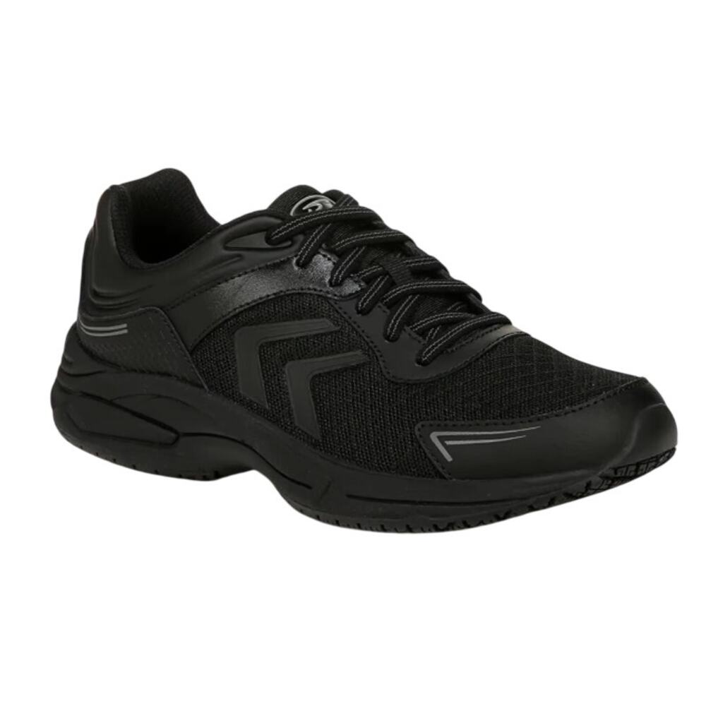 Dr. Scholls Womens Blaze Work Sneakers Size 10 M Black Leather SR NIB